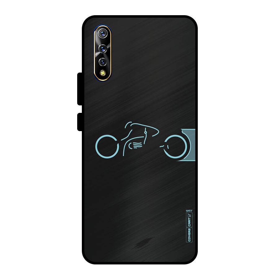 Blue Ride Metal Back Case for Vivo S1