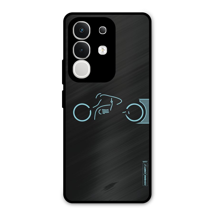 Blue Ride Metal Back Case for Vivo T4x