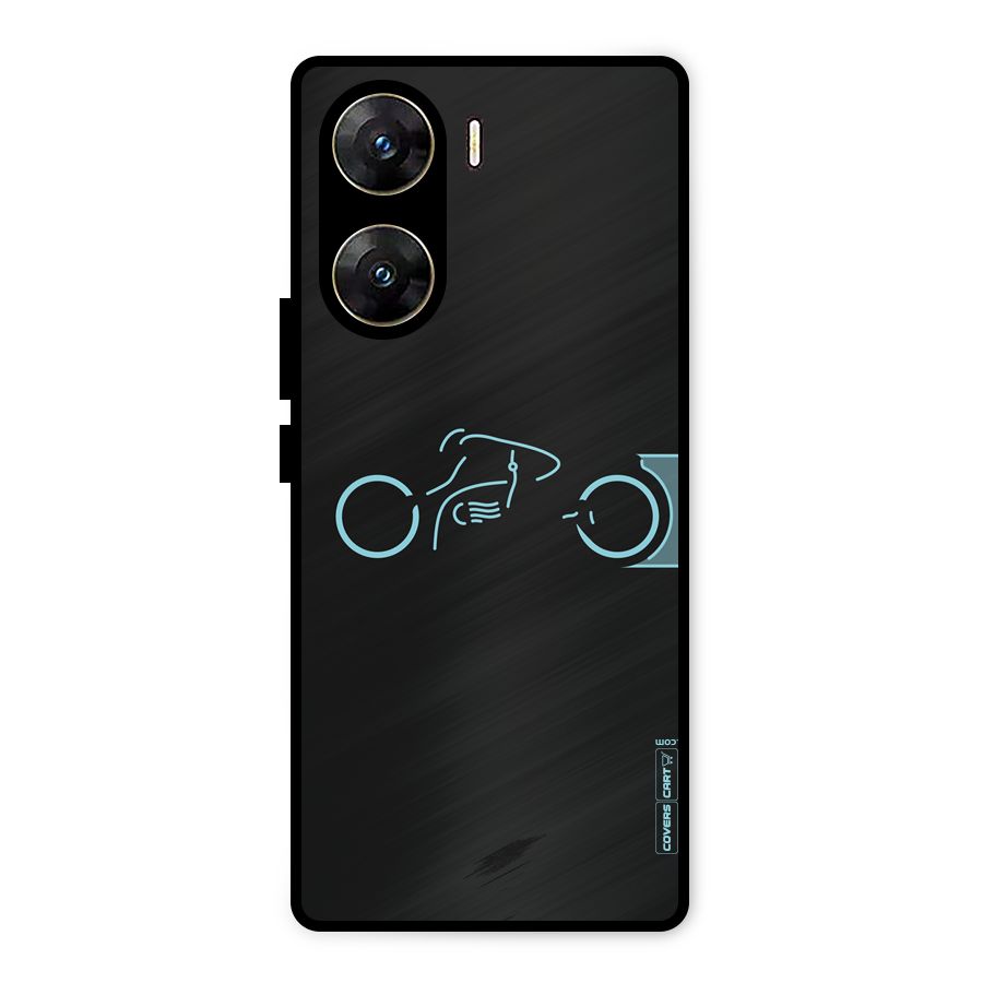 Blue Ride Metal Back Case for Vivo V29e