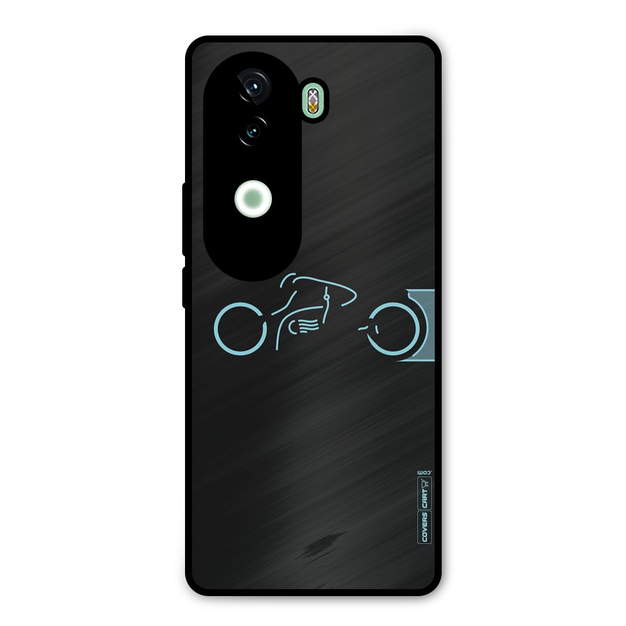Blue Ride Metal Back Case for Vivo V40e