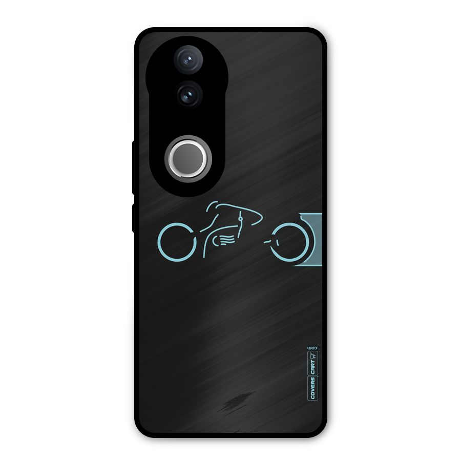 Blue Ride Metal Back Case for Vivo V50e
