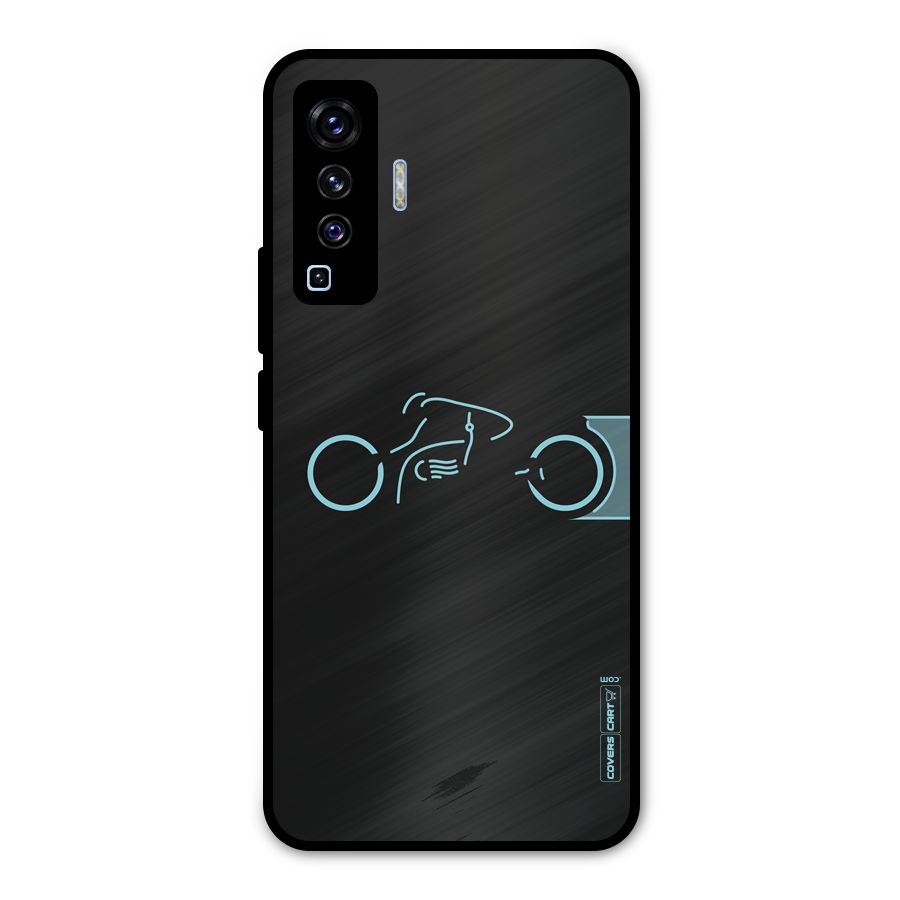Blue Ride Metal Back Case for Vivo X50