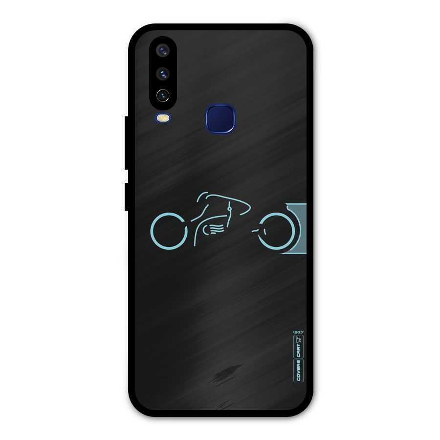Blue Ride Metal Back Case for Vivo Y12