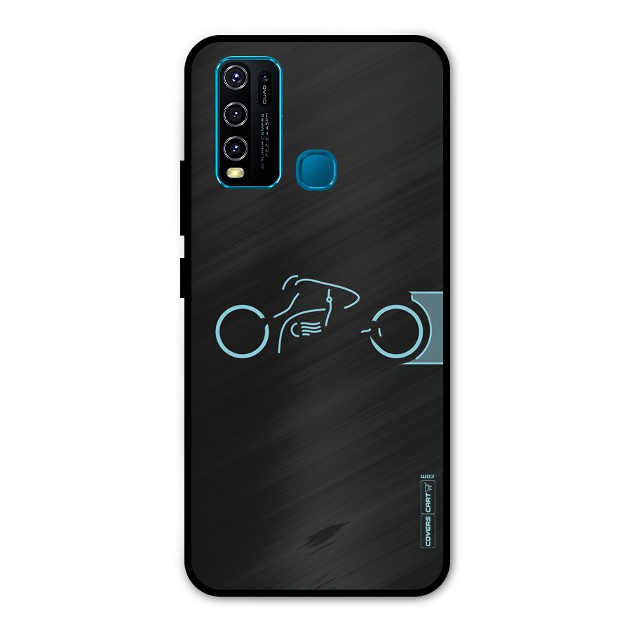 Blue Ride Metal Back Case for Vivo Y50