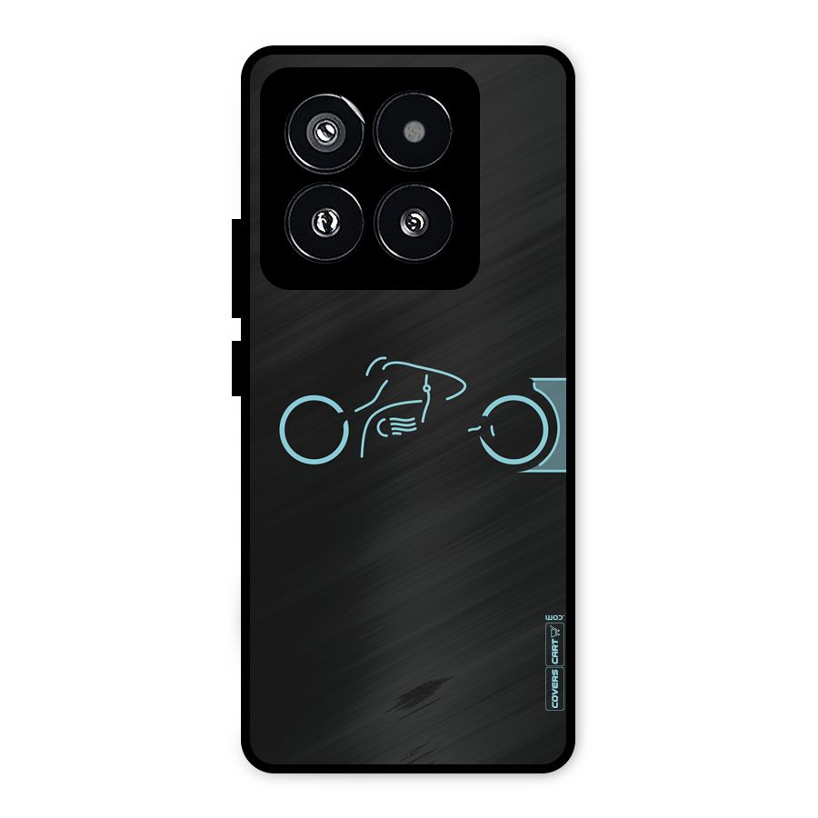 Blue Ride Metal Back Case for Xiaomi 14 Pro