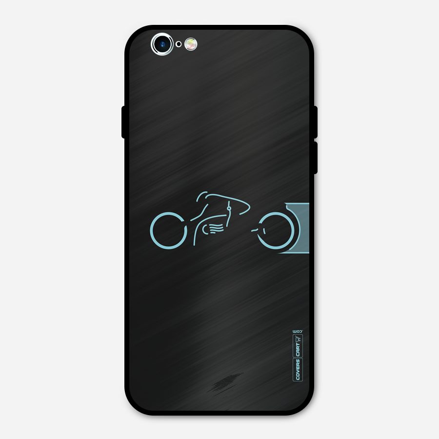 Blue Ride Metal Back Case for iPhone 6 6s