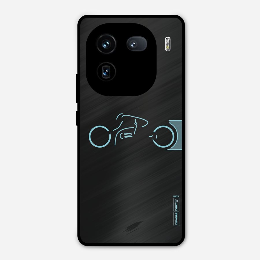 Blue Ride Metal Back Case for iQOO 12