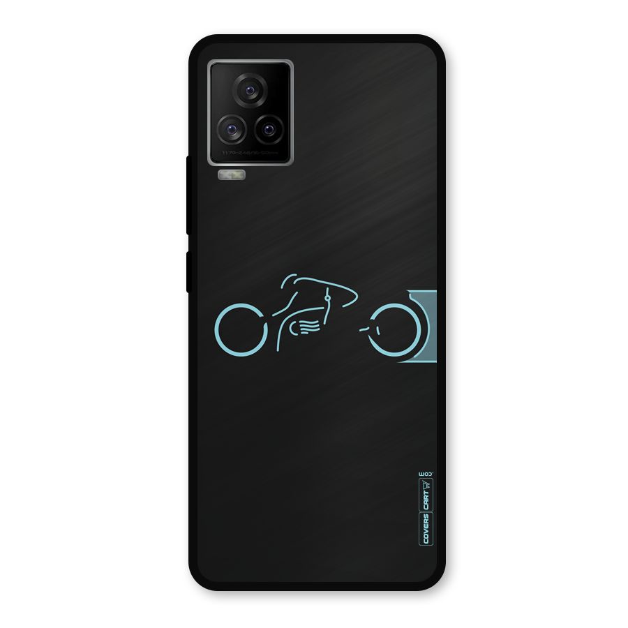 Blue Ride Metal Back Case for iQOO 7 Legend 5G