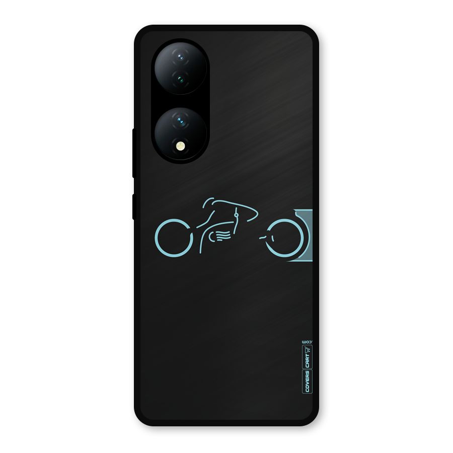 Blue Ride Metal Back Case for iQOO Z7