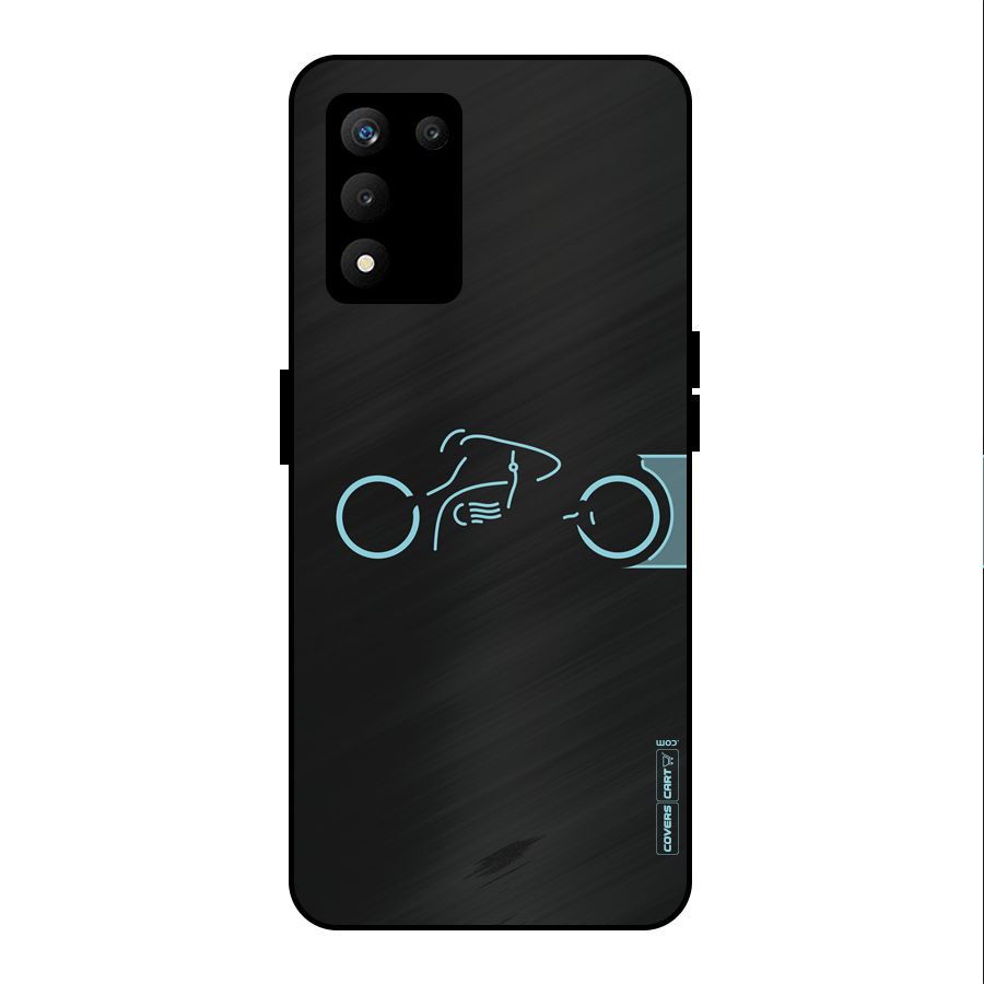 Blue Ride Metal Back Case for realme 9 5G SE