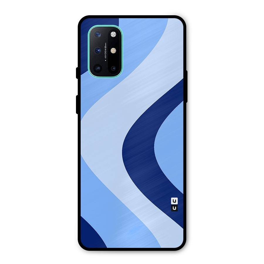 Blue Shade Curves Metal Back Case for OnePlus 8T