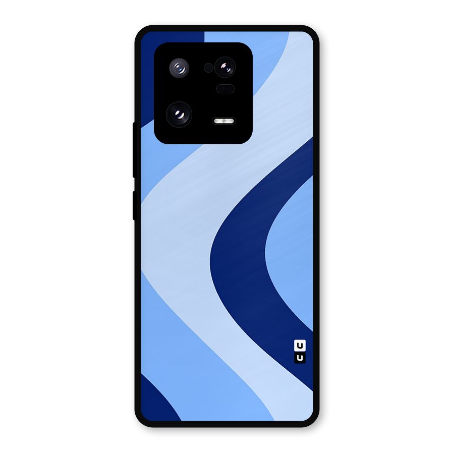 Blue Shade Curves Metal Back Case for Xiaomi 13 Pro