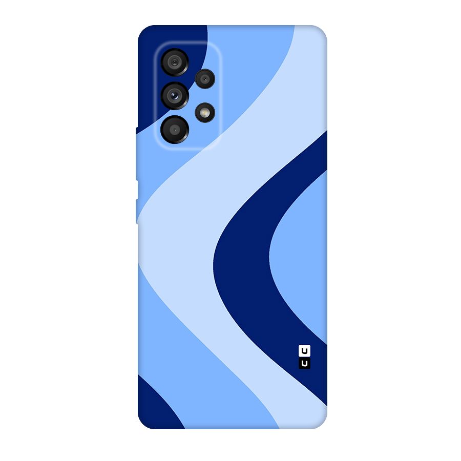 Blue Shade Curves Original Polycarbonate Back Case for Galaxy A53 5G