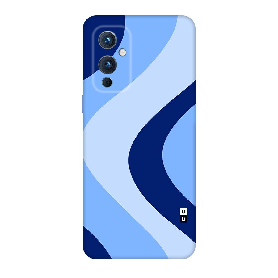 Blue Shade Curves Original Polycarbonate Back Case for OnePlus 9