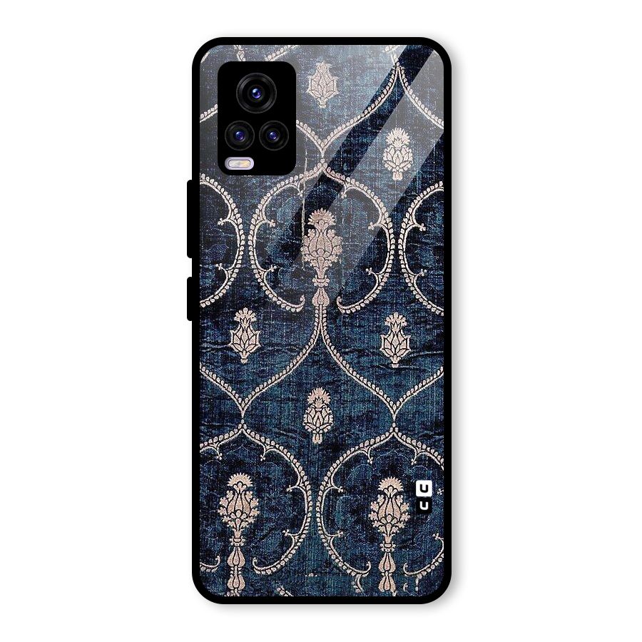Blue Shade Rug Glass Back Case for Vivo V20 2021