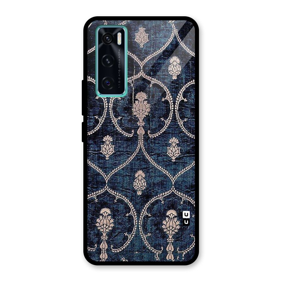 Blue Shade Rug Glass Back Case for Vivo V20 SE