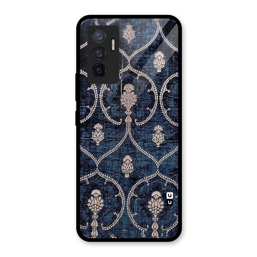 Blue Shade Rug Glass Back Case for Vivo V23e