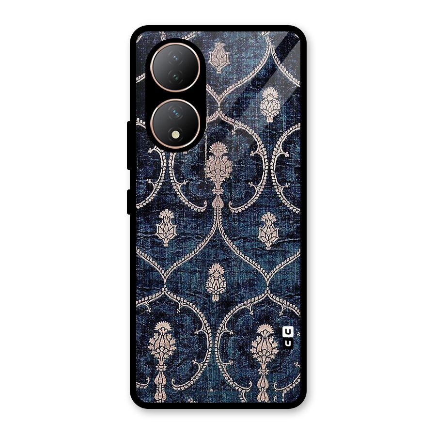 Blue Shade Rug Glass Back Case for Vivo Y100A