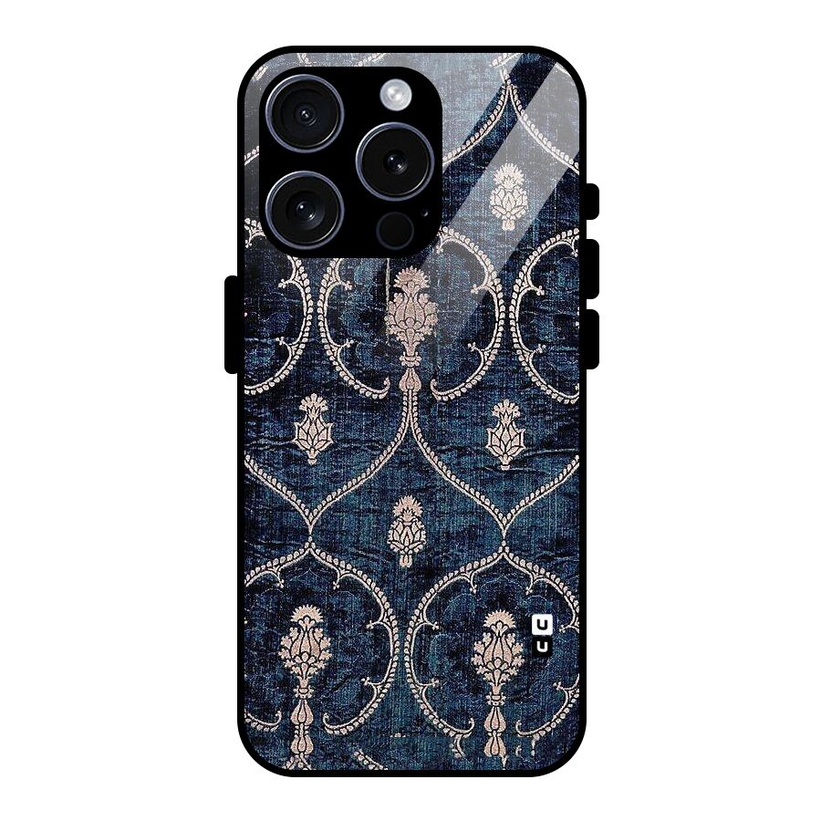Blue Shade Rug Glass Back Case for iPhone 15 Pro