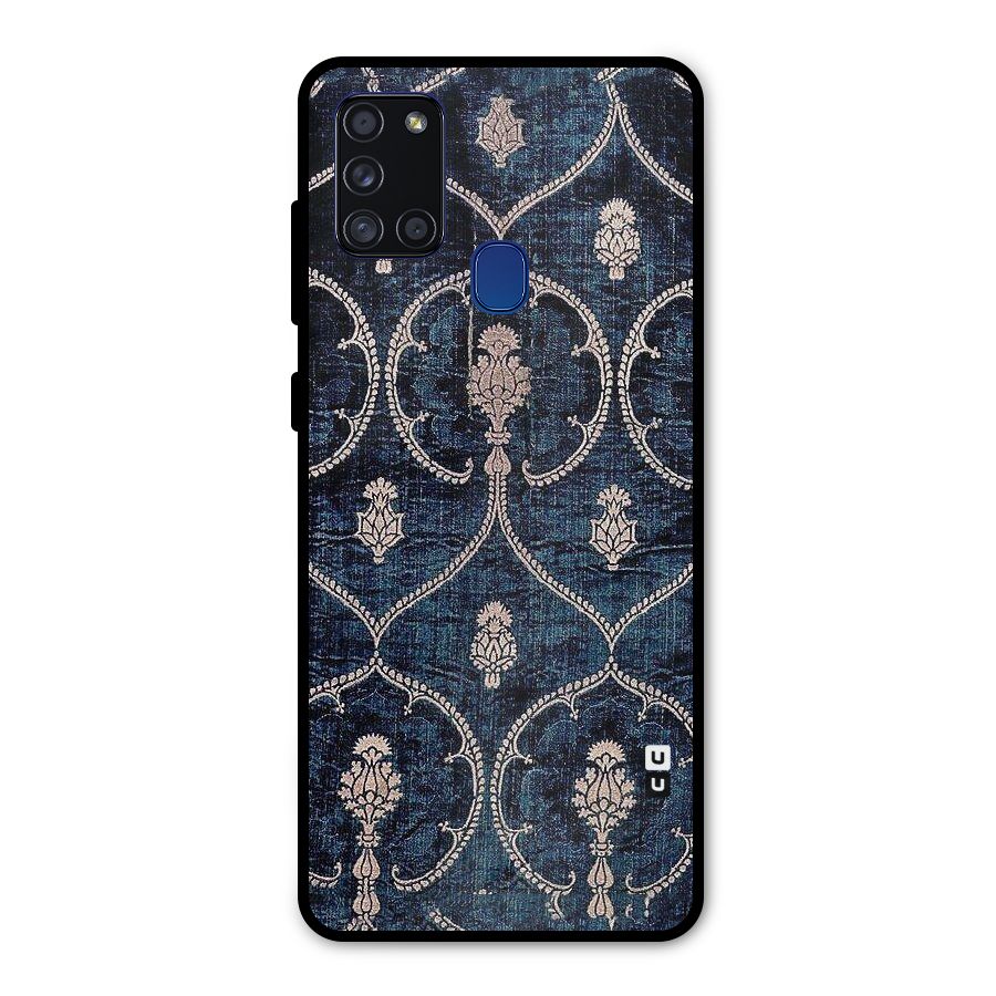 Blue Shade Rug Metal Back Case for Galaxy A21s