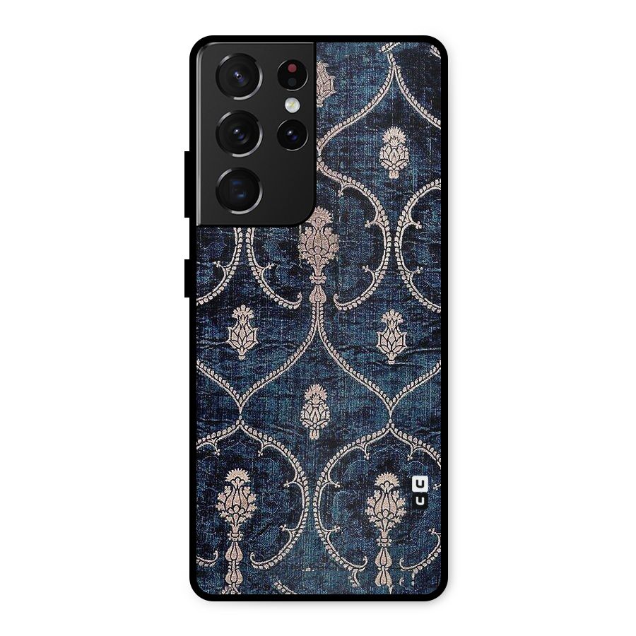 Blue Shade Rug Metal Back Case for Galaxy S21 Ultra 5G