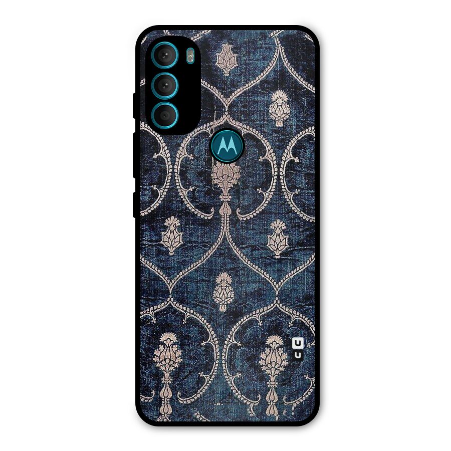 Blue Shade Rug Metal Back Case for Moto G71 5G