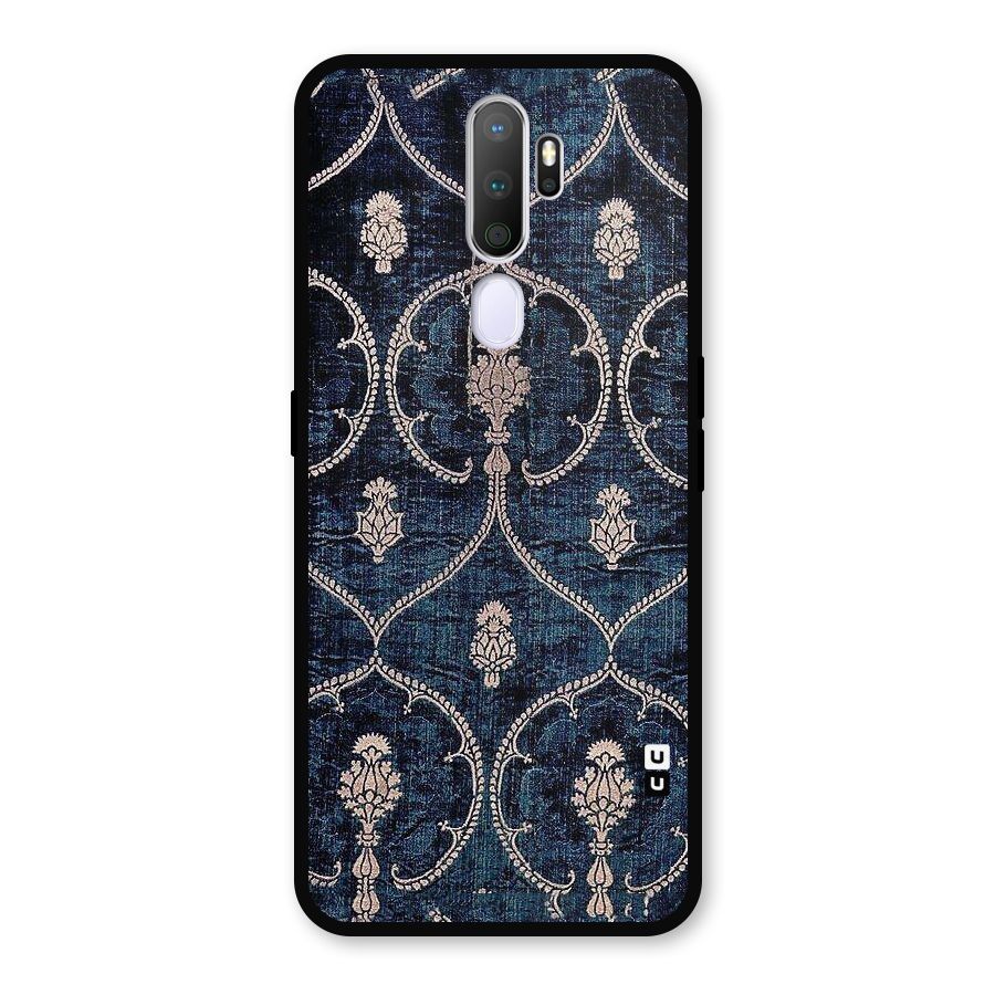 Blue Shade Rug Metal Back Case for Oppo A9 (2020)