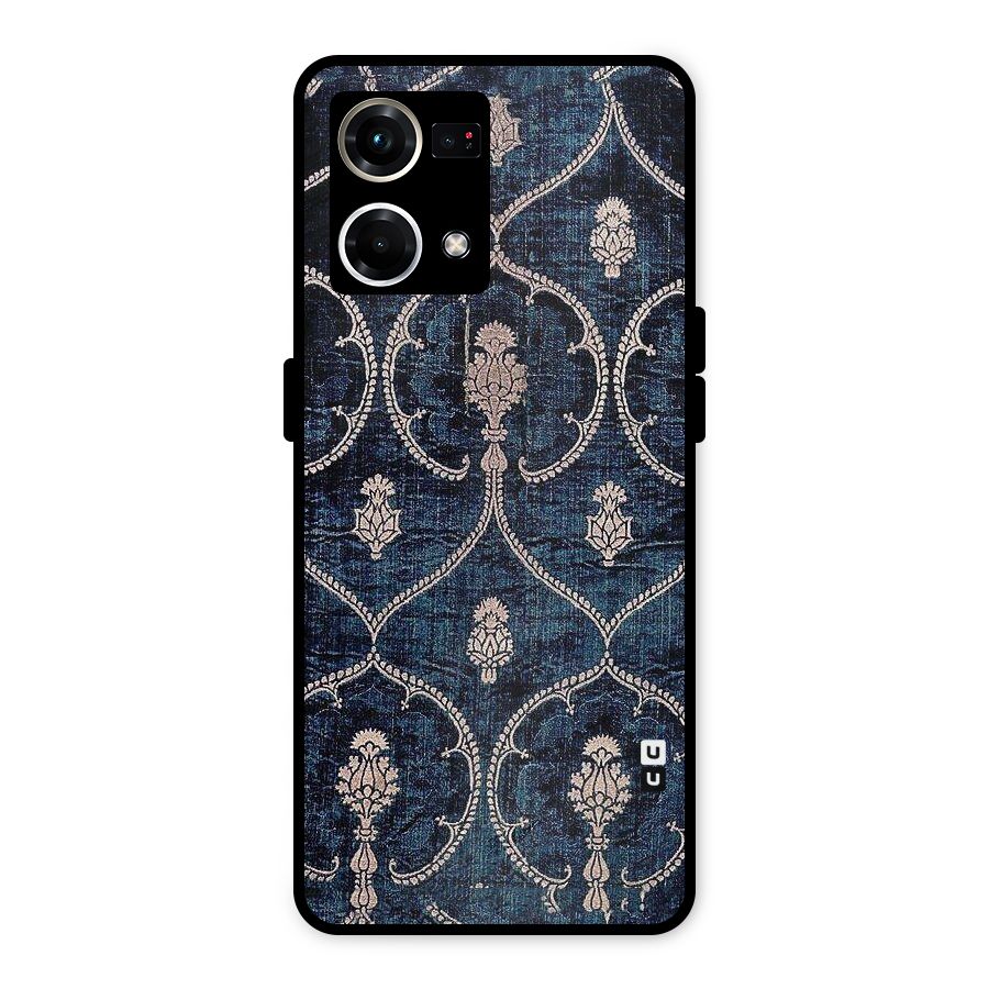 Blue Shade Rug Metal Back Case for Oppo F21 Pro 4G