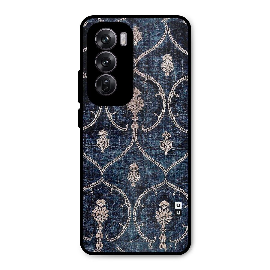 Blue Shade Rug Metal Back Case for Oppo Reno12 Pro