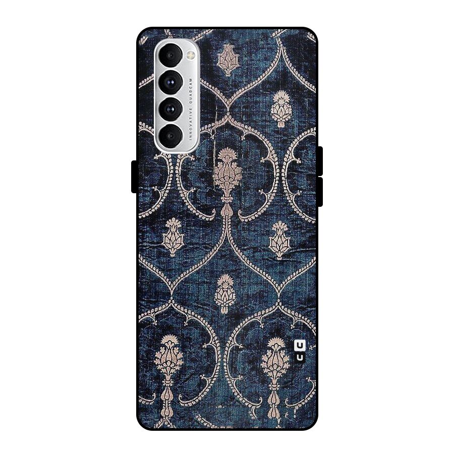 Blue Shade Rug Metal Back Case for Oppo Reno4 Pro