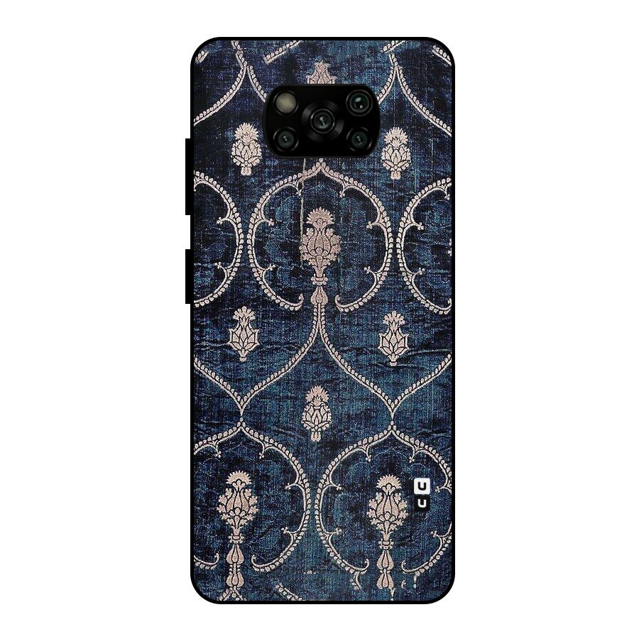 Blue Shade Rug Metal Back Case for Poco X3