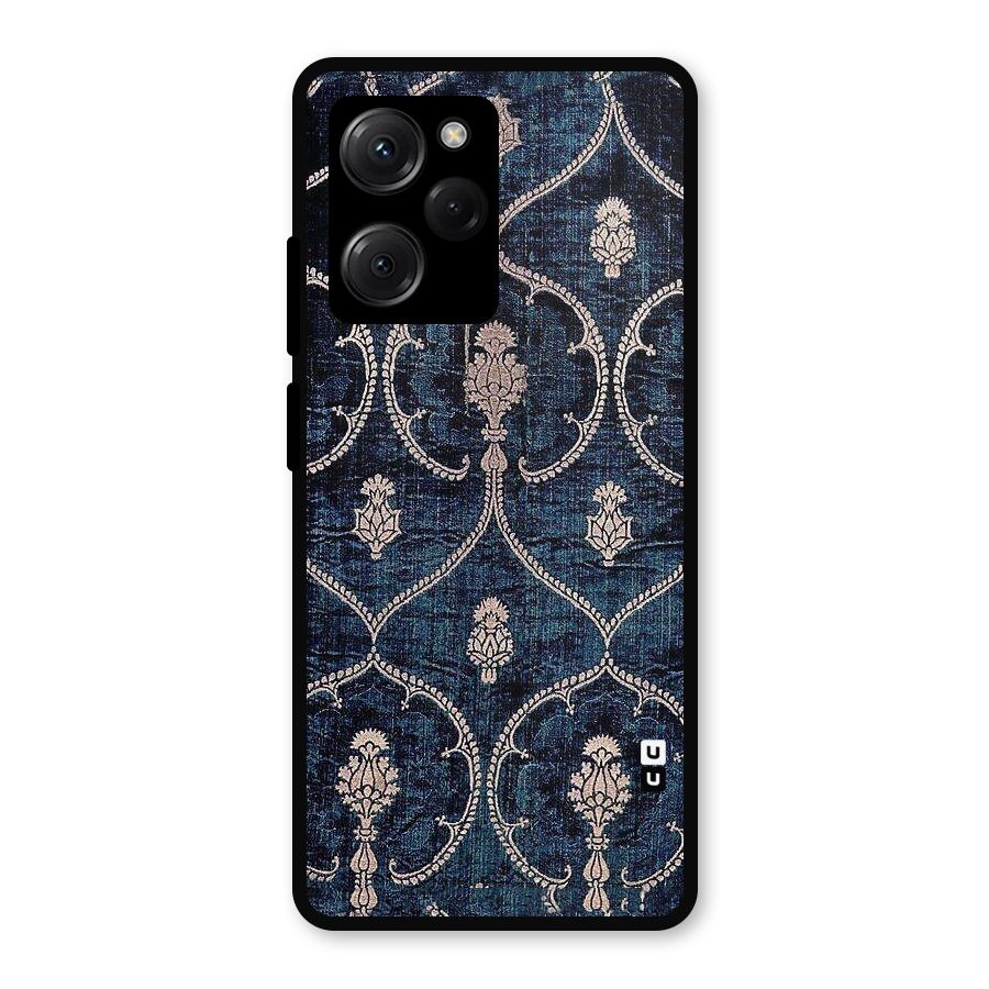 Blue Shade Rug Metal Back Case for Poco X5 Pro