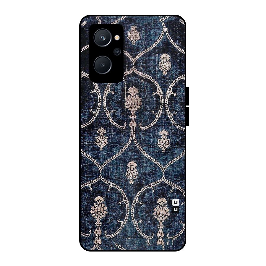 Blue Shade Rug Metal Back Case for Realme 9i 5G