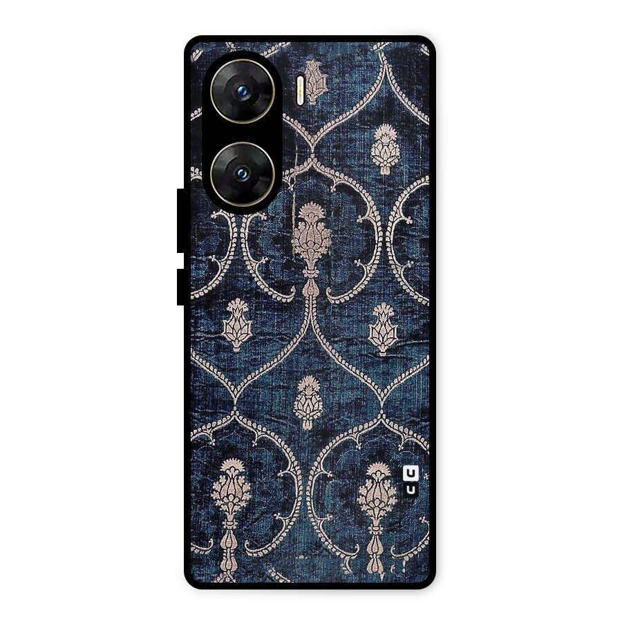 Blue Shade Rug Metal Back Case for Vivo V29e