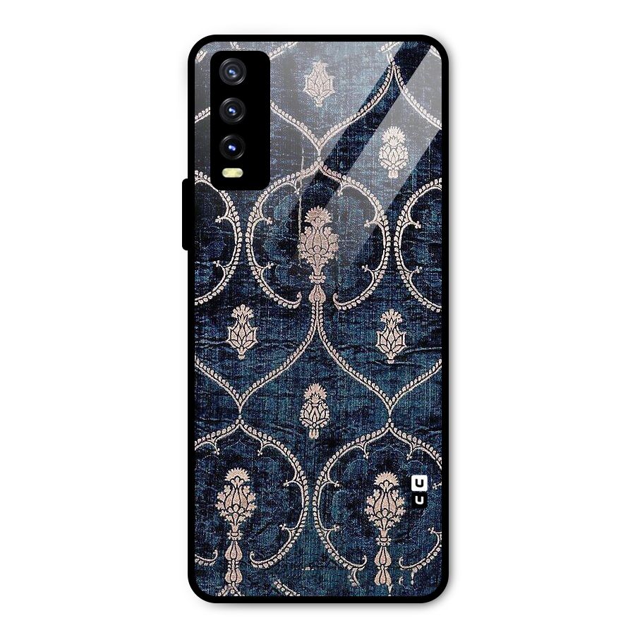 Blue Shade Rug Metal Back Case for Vivo Y20g