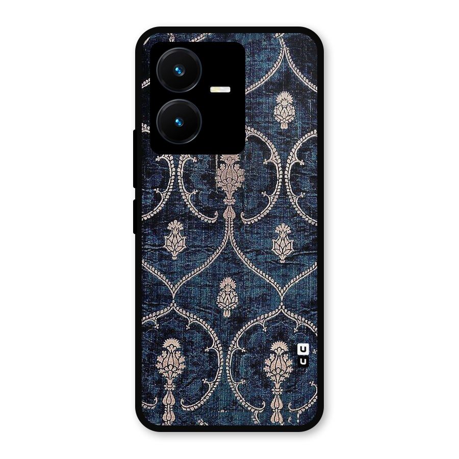Blue Shade Rug Metal Back Case for Vivo Y22