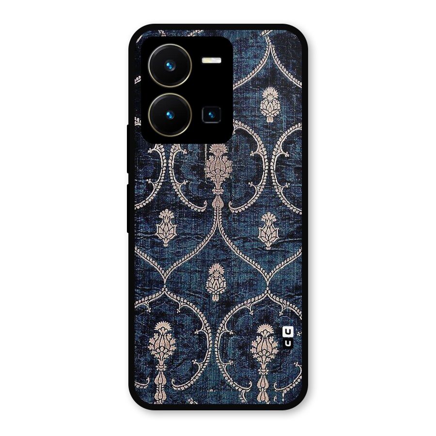Blue Shade Rug Metal Back Case for Vivo Y35