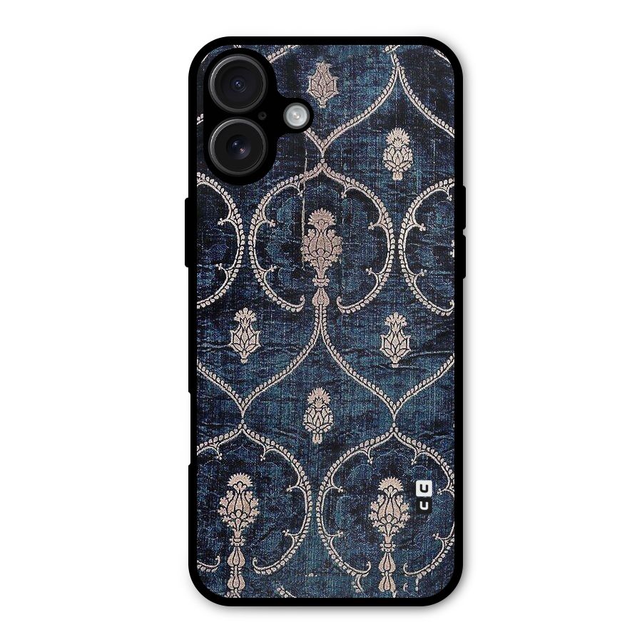 Blue Shade Rug Metal Back Case for iPhone 16 Plus