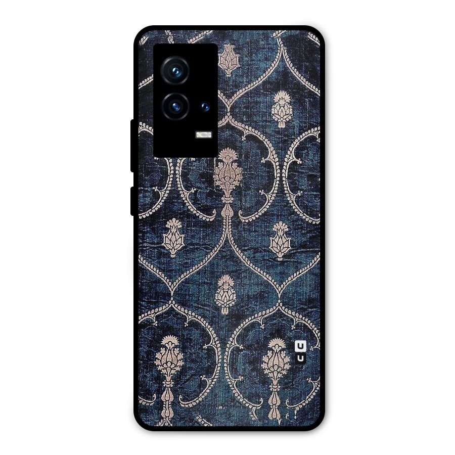 Blue Shade Rug Metal Back Case for iQOO 9 5G