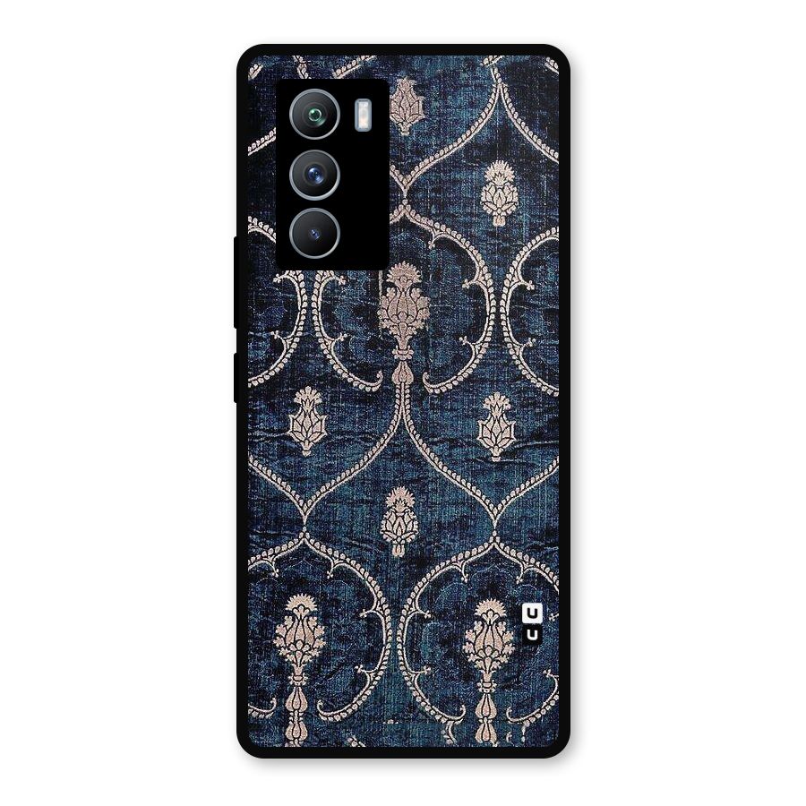 Blue Shade Rug Metal Back Case for iQOO 9 SE