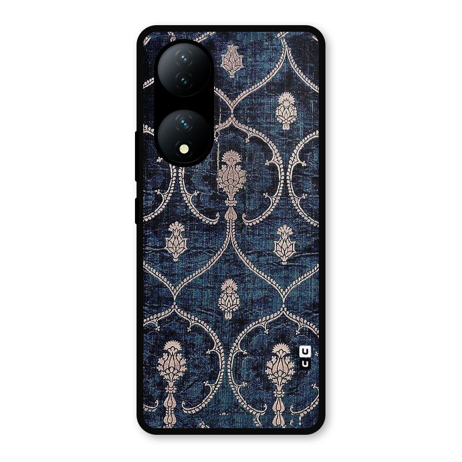 Blue Shade Rug Metal Back Case for iQOO Z7s