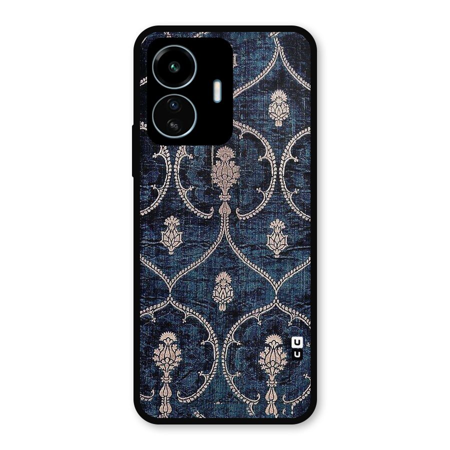 Blue Shade Rug Metal Back Case for vivo iQOO Z6 Lite 5G