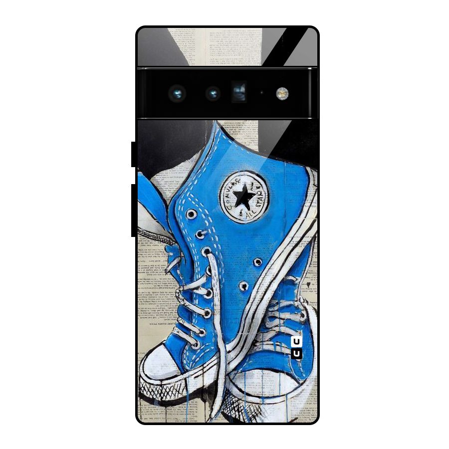 Blue Shoes Glass Back Case for Google Pixel 6 Pro