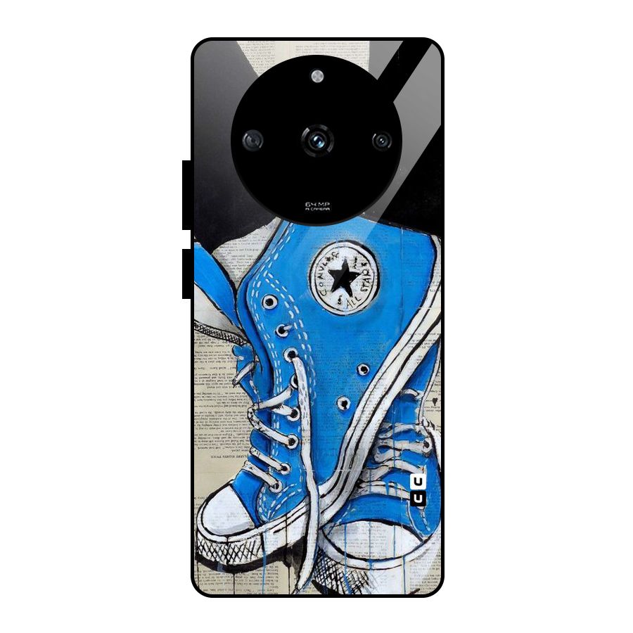 Blue Shoes Glass Back Case for Realme Narzo 60 5G