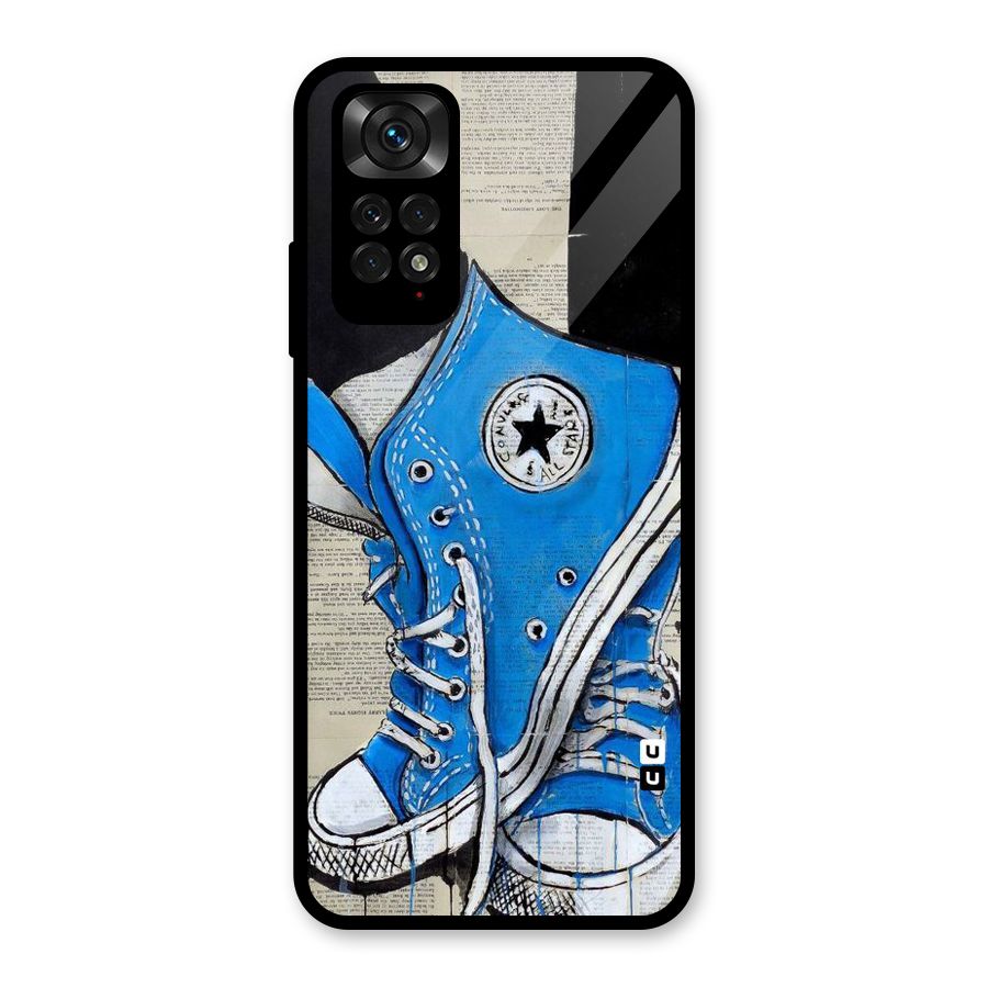 Blue Shoes Glass Back Case for Redmi Note 11S