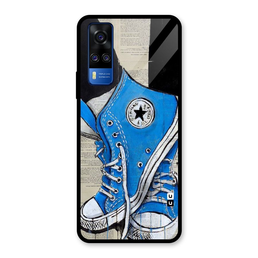 Blue Shoes Glass Back Case for Vivo Y31