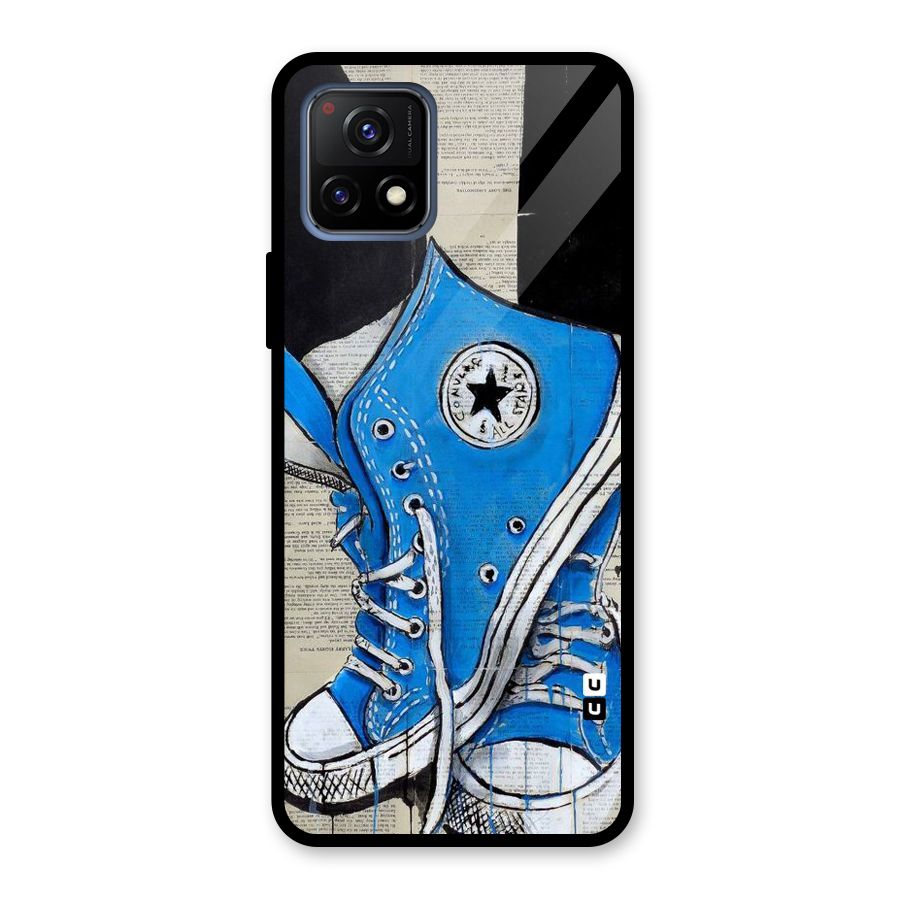 Blue Shoes Glass Back Case for Vivo Y72 5G