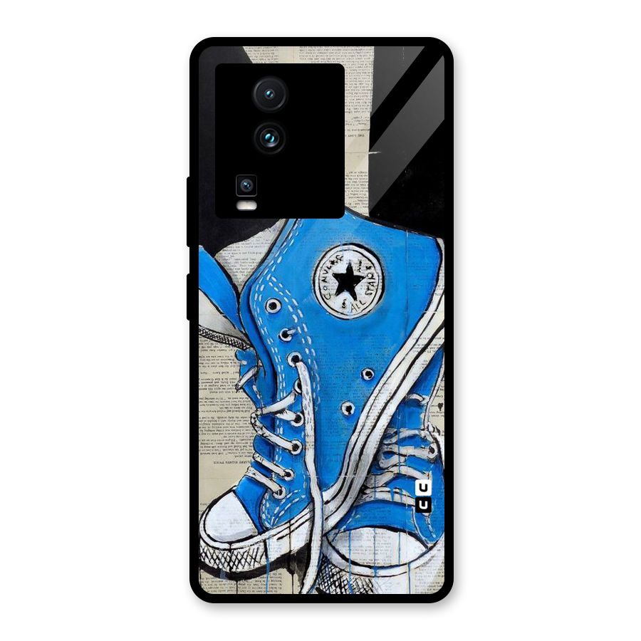 Blue Shoes Glass Back Case for Vivo iQOO Neo 7 Pro