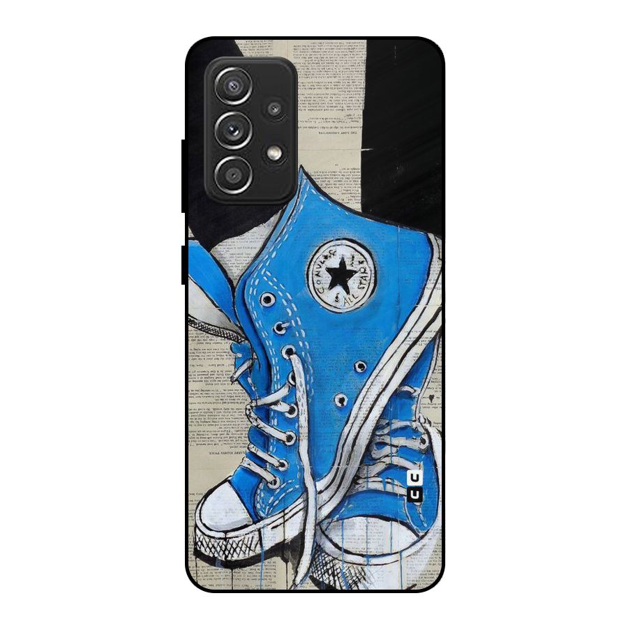 Blue Shoes Metal Back Case for Galaxy A52s 5G