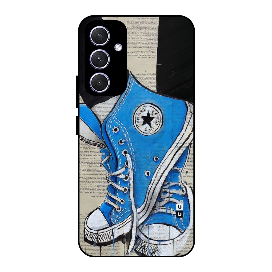 Blue Shoes Metal Back Case for Galaxy A54